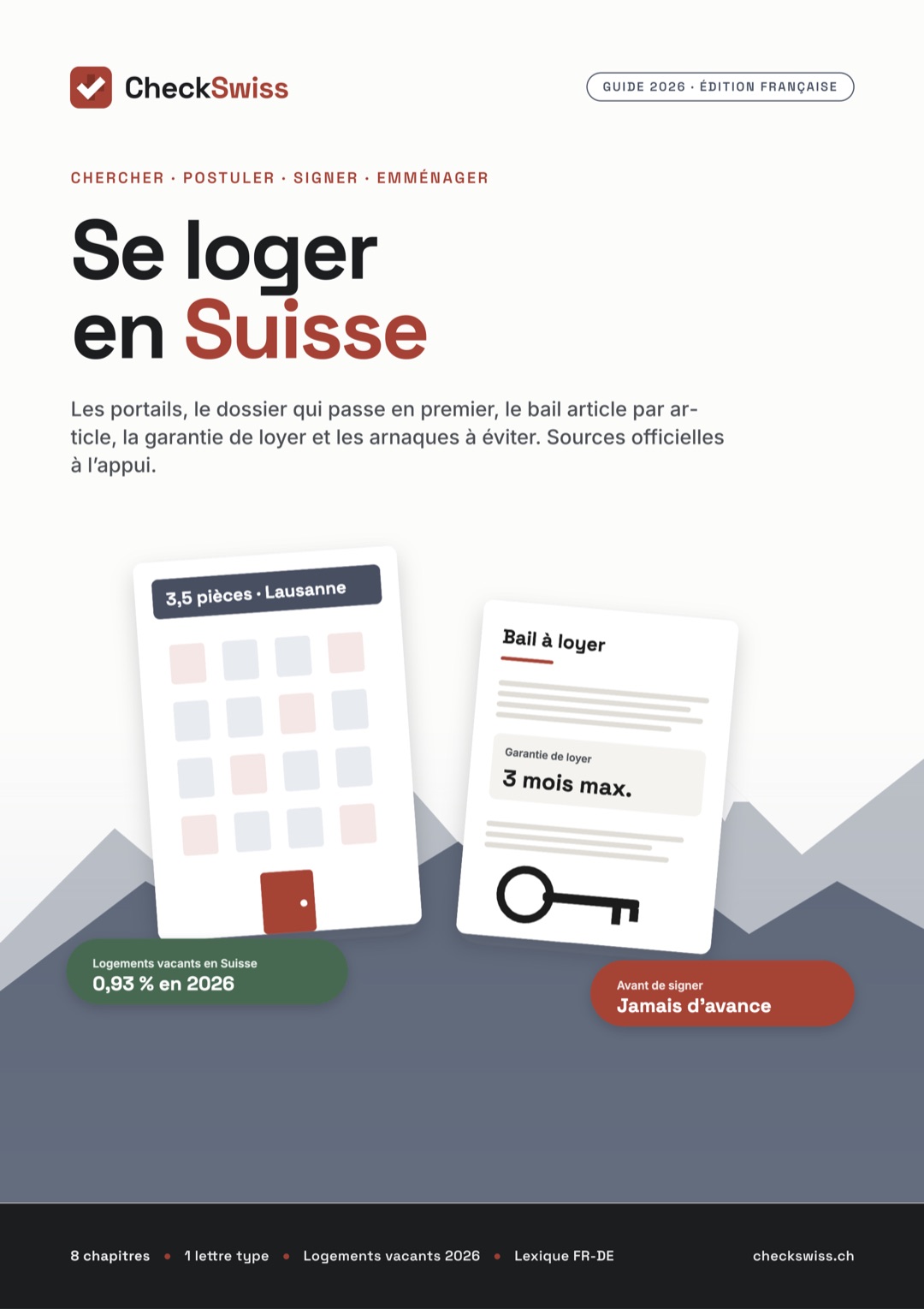 Couverture du guide Se loger en Suisse